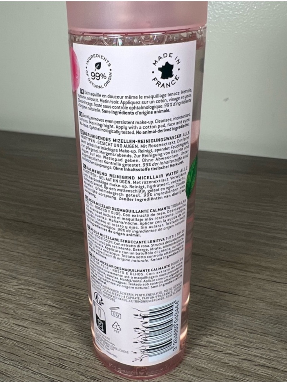 Nuxe Very Rose Soothing Facial Cleanser & Makeup Remover Micellar Water - Picture 3 of 9